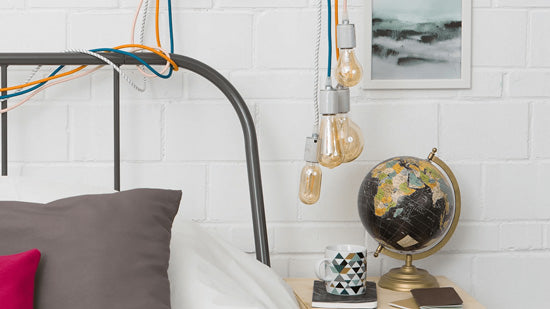 Plug in best sale hanging bedside lights