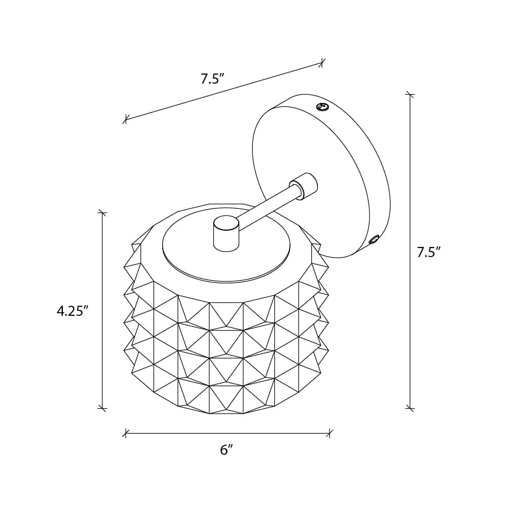 Prism Mini Solo Sconce | Modern Science Project + Color Cord Company