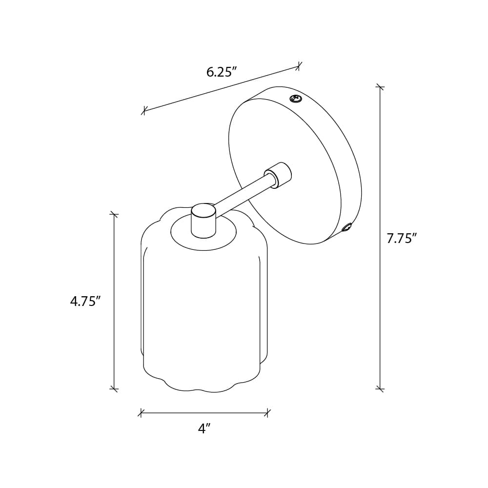 Smoothie Mini Solo Plug-In Sconce | Modern Science Project + Color Cord Company