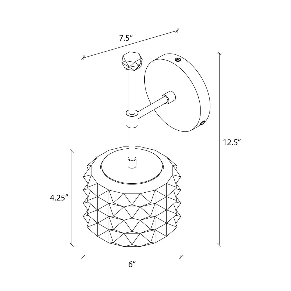 Prism Solo Sconce | Modern Science Project + Color Cord Company