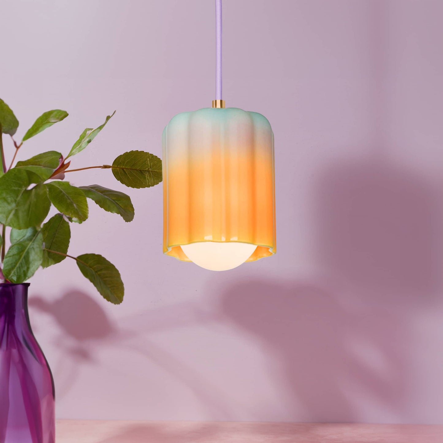 Smoothie Pendant Light | Modern Science Project + Color Cord Company