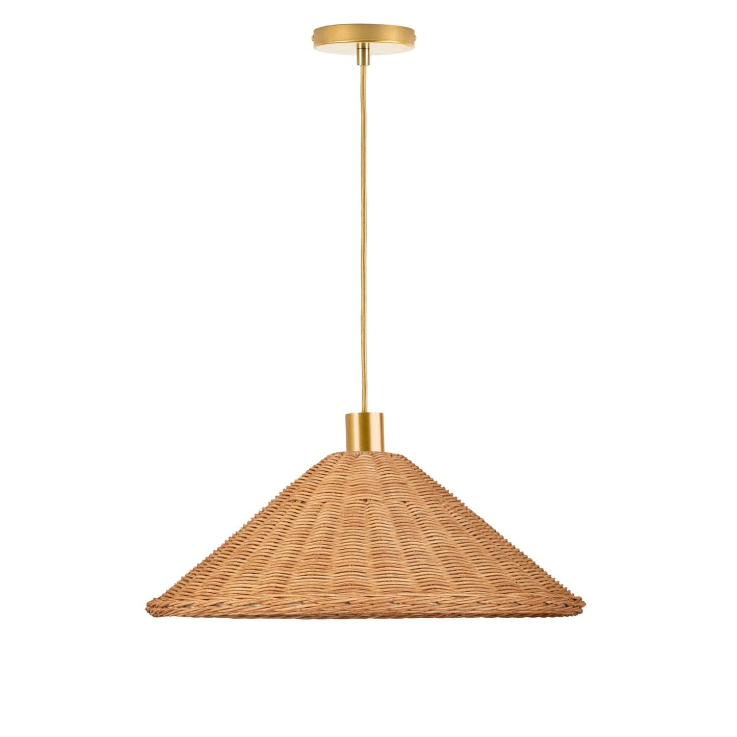 AiO Wicker Empire Shade Ceiling Pendant