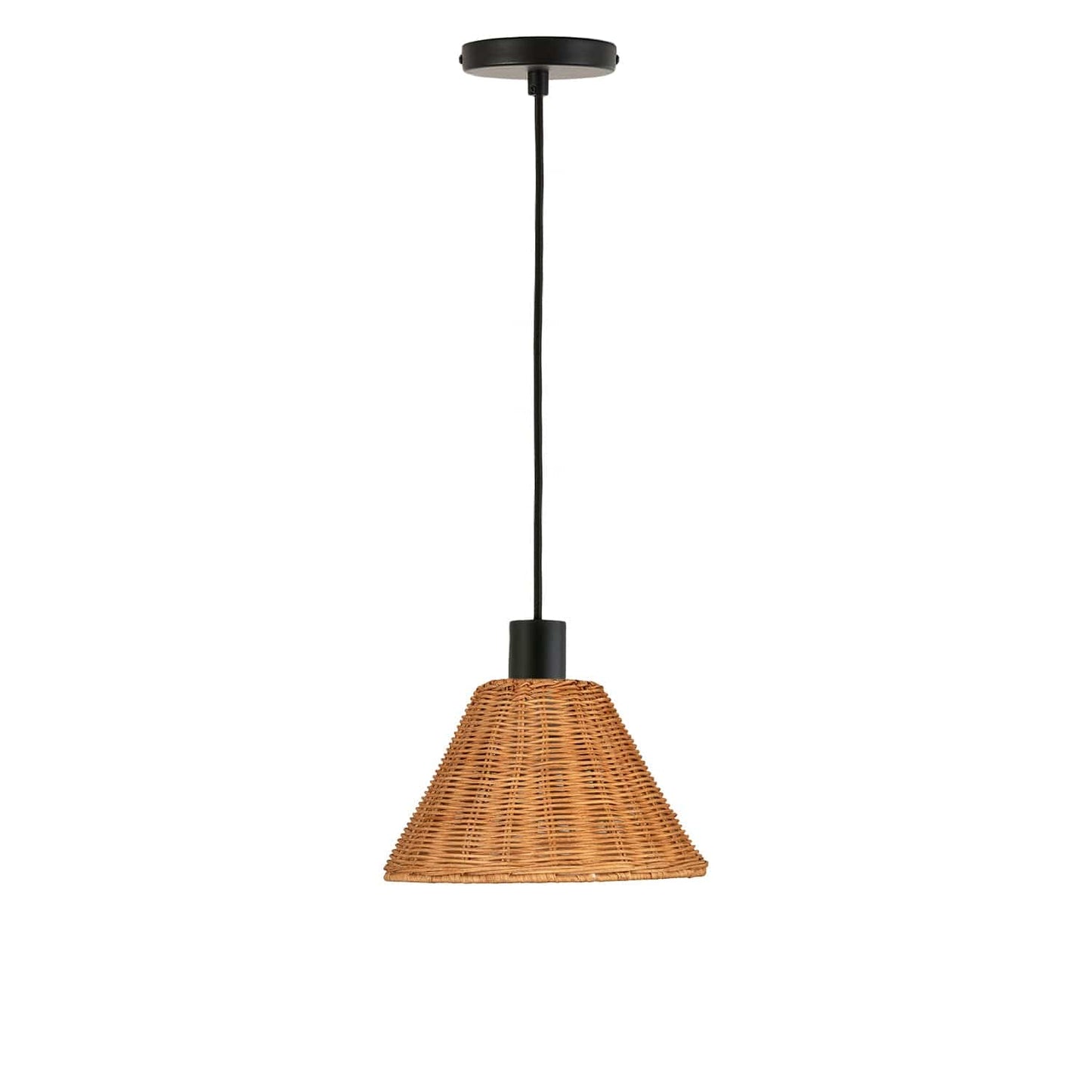 AiO Wicker Empire Shade Ceiling Pendant