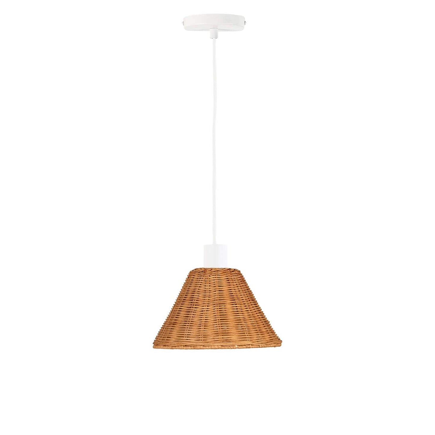 AiO Wicker Empire Shade Ceiling Pendant