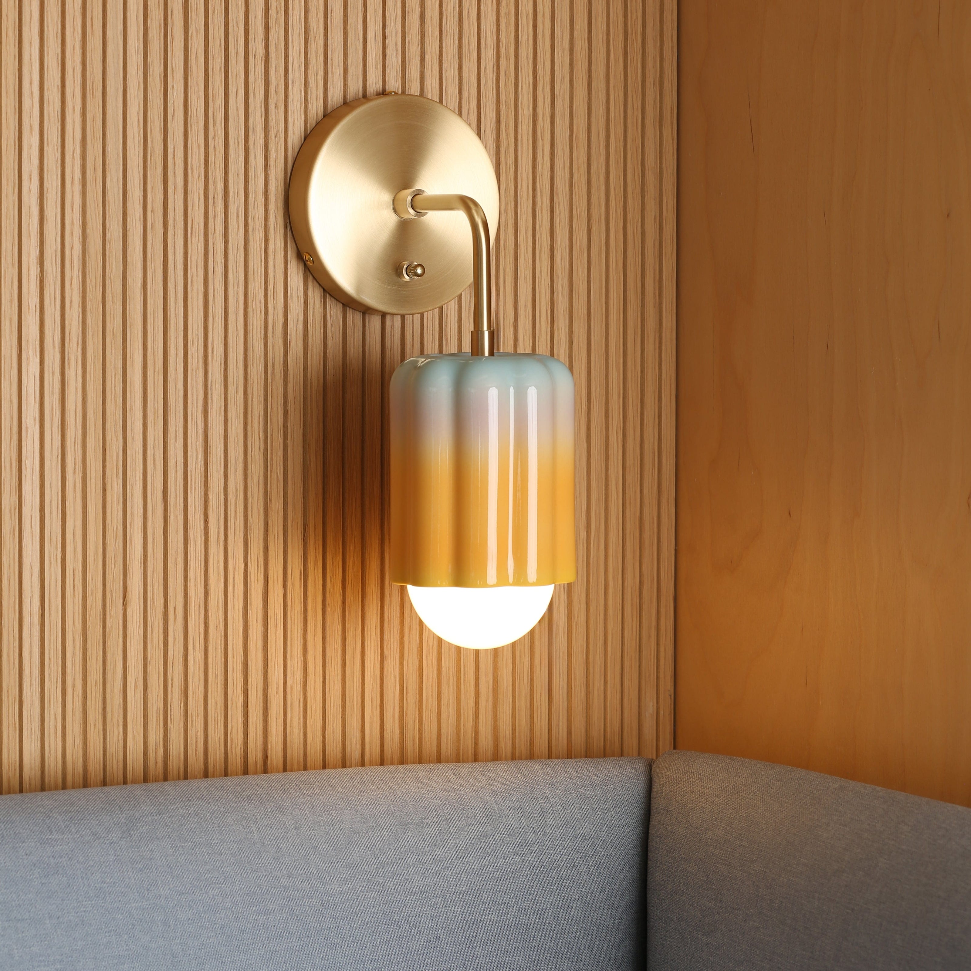 Smoothie Bend Solo Sconce | Modern Science Project + Color Cord Company