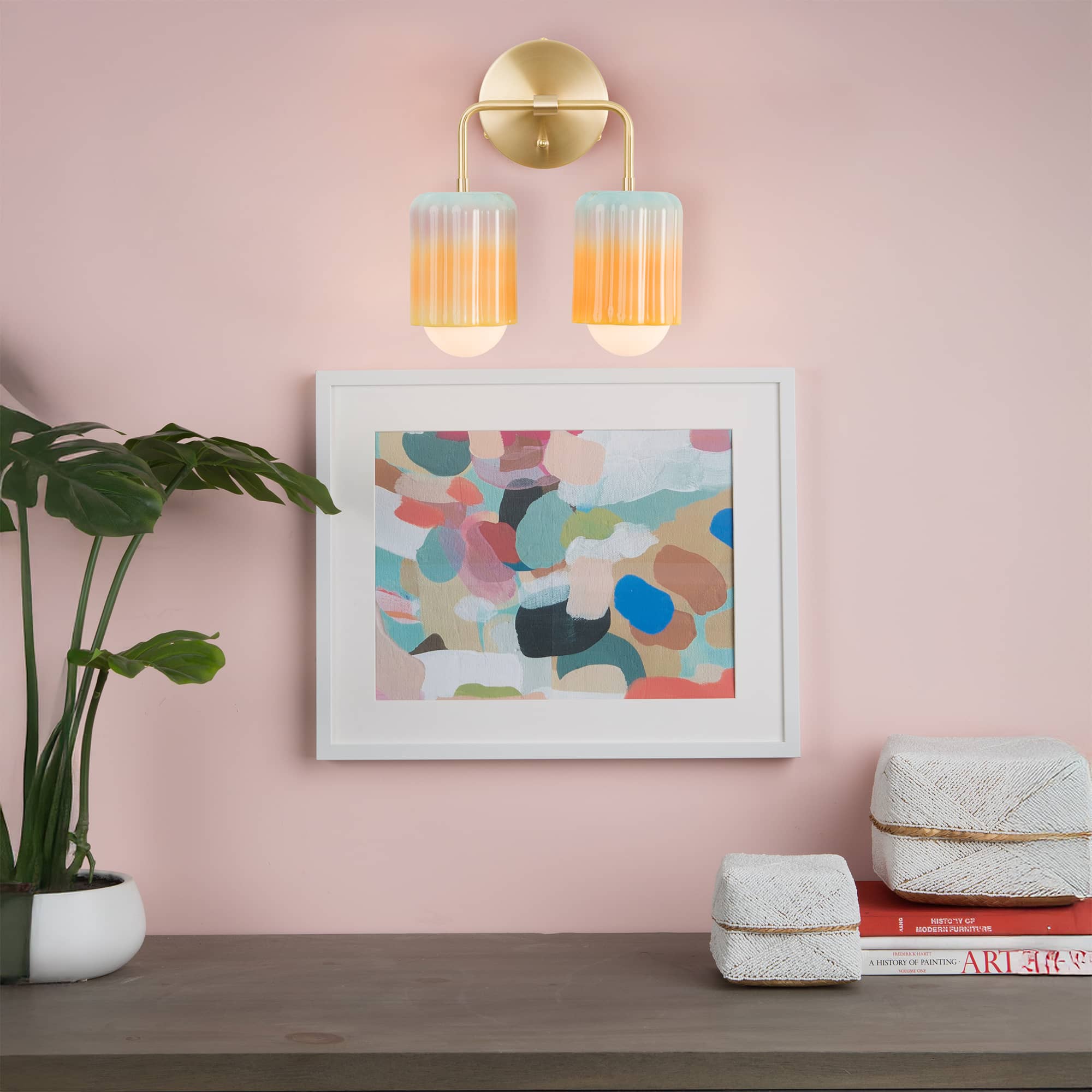 Smoothie Bend Duo Sconce | Modern Science Project + Color Cord Company