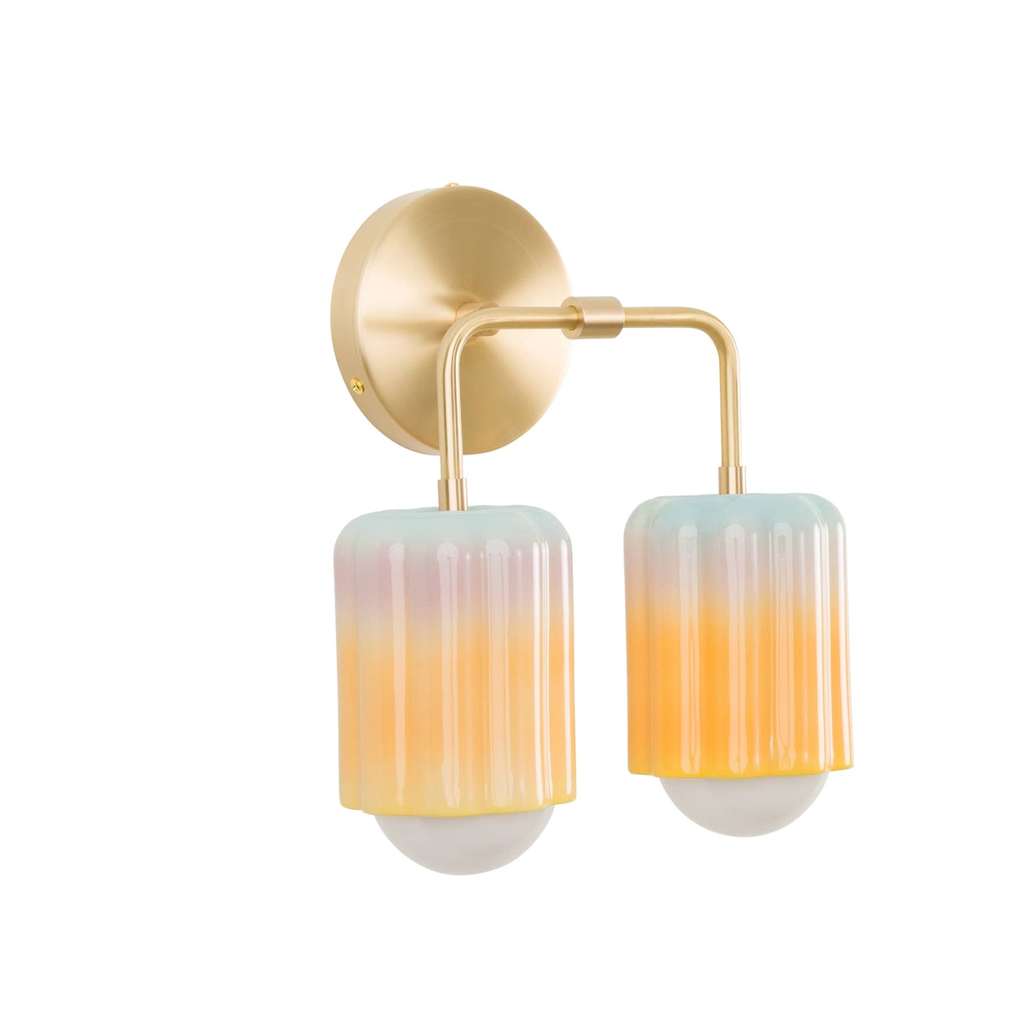 Smoothie Bend Duo Sconce | Modern Science Project + Color Cord Company