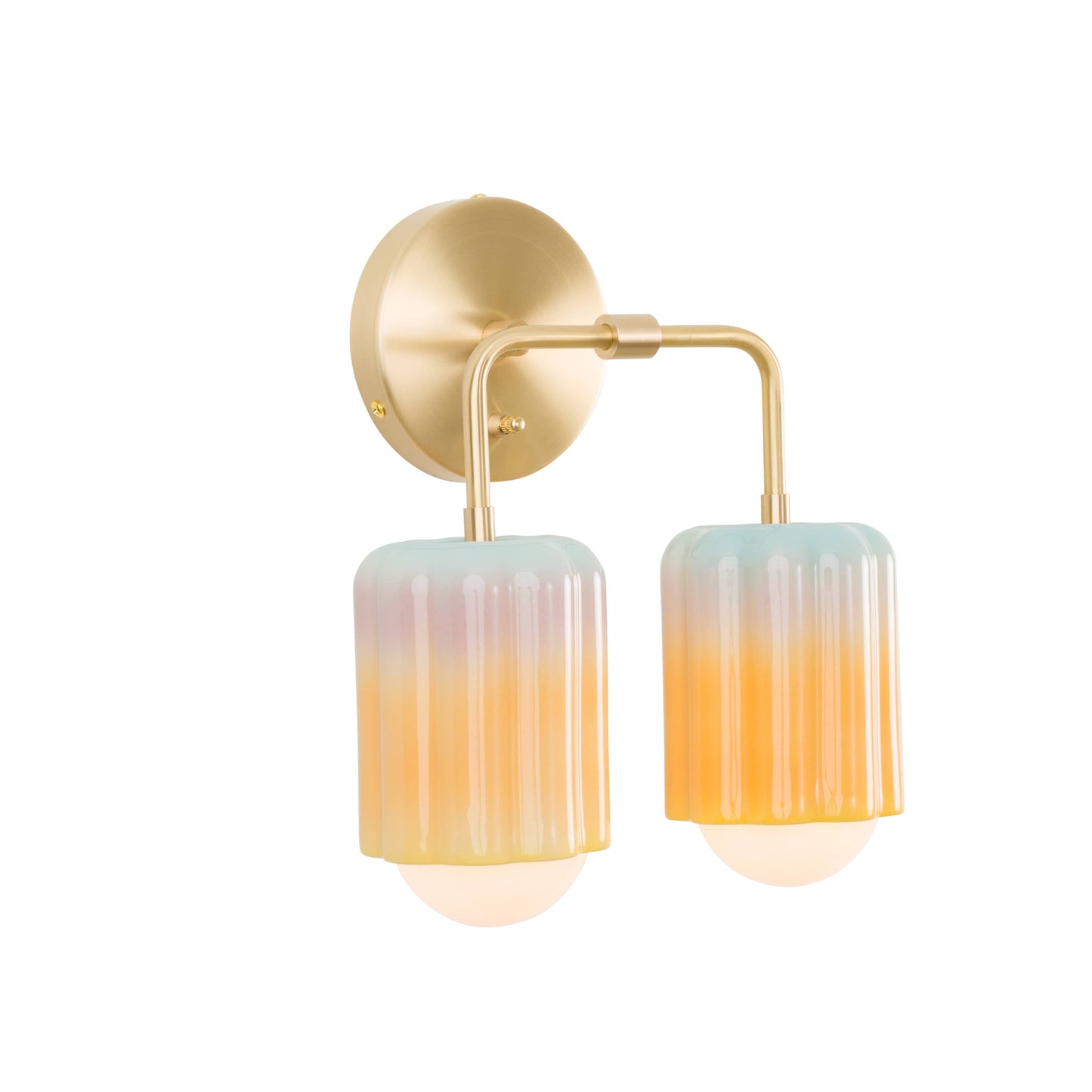 Smoothie Bend Duo Sconce | Modern Science Project + Color Cord Company