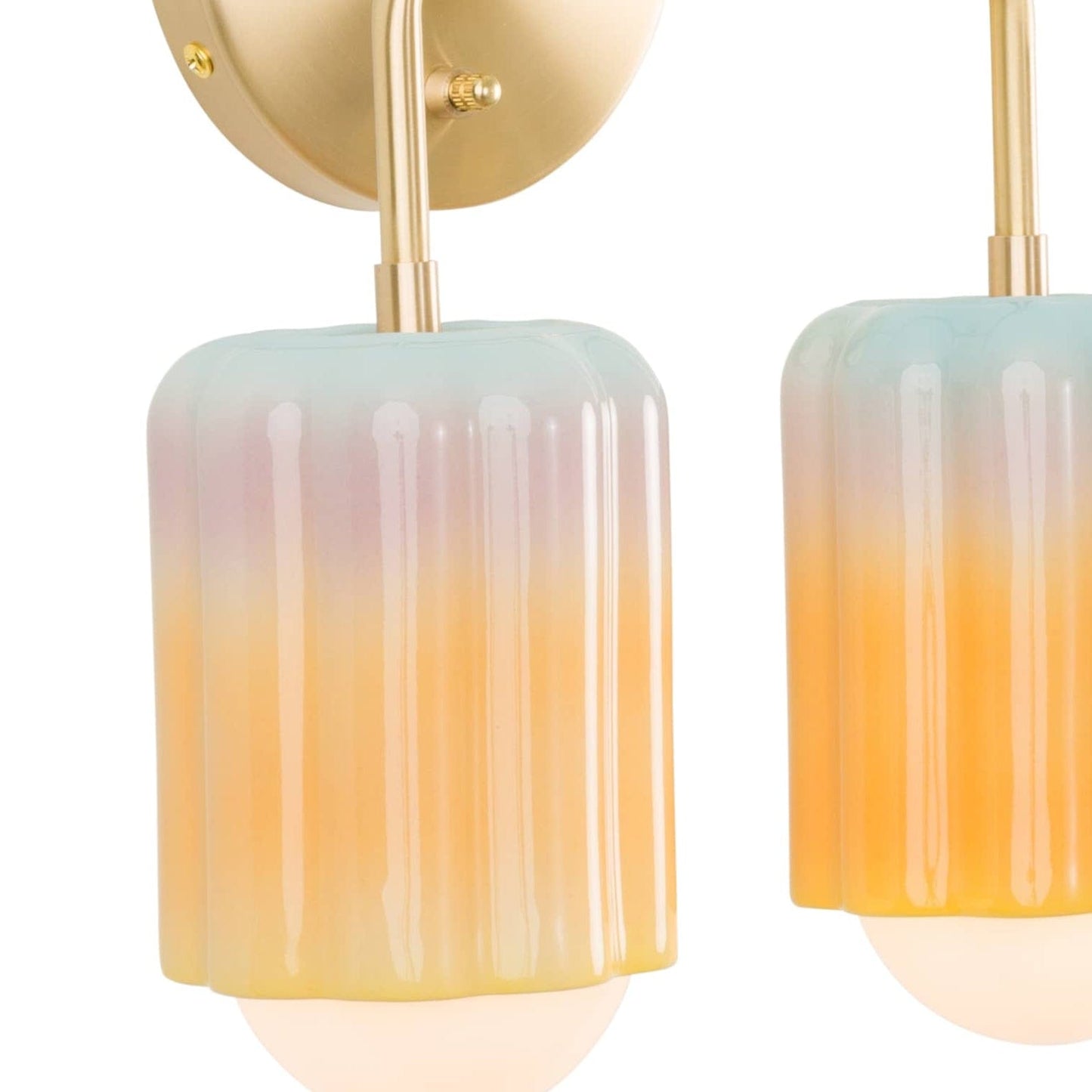 Smoothie Bend Duo Sconce | Modern Science Project + Color Cord Company