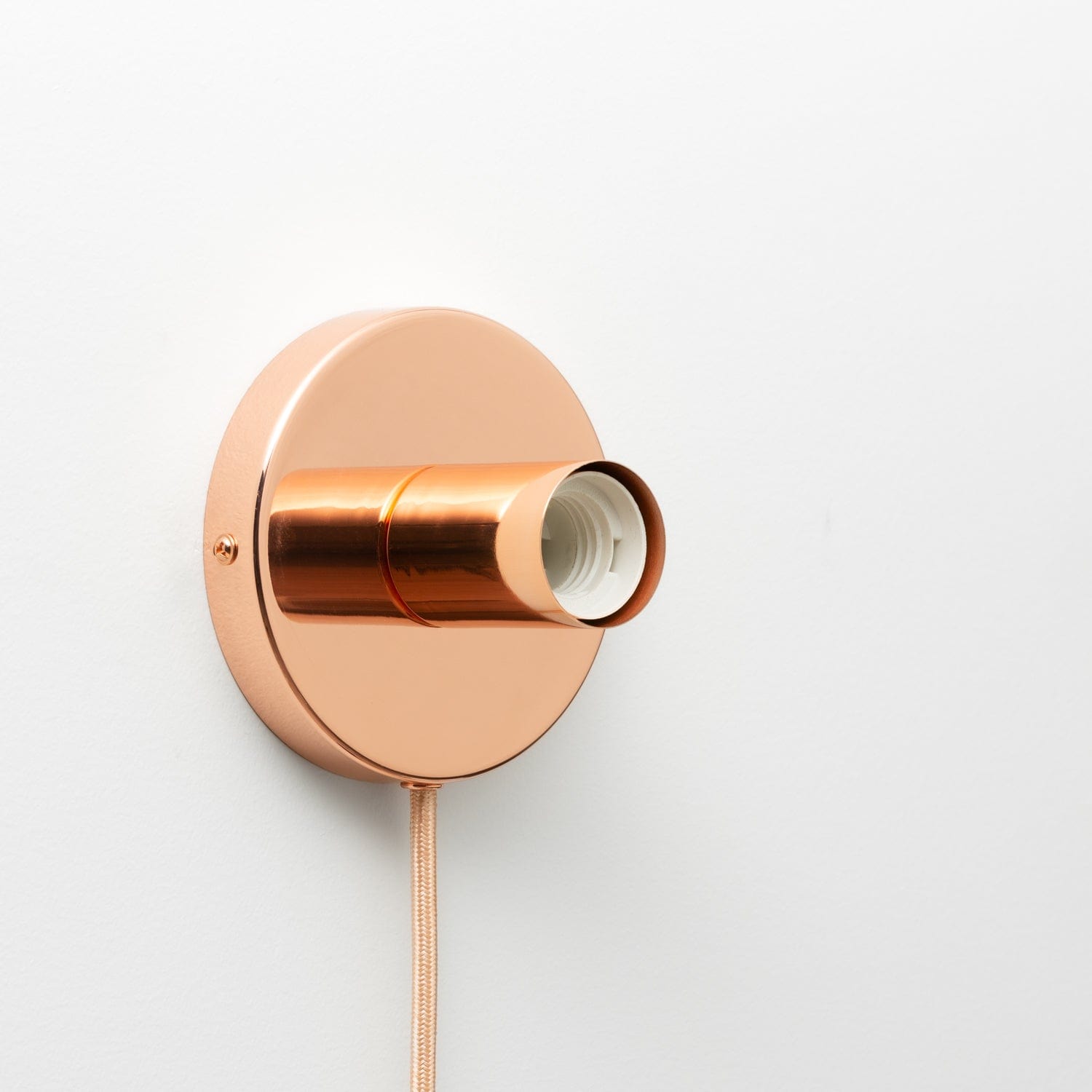 Push Button Wall Sconce  Shop Polished Copper Wall Sconces – Color Cord  Company