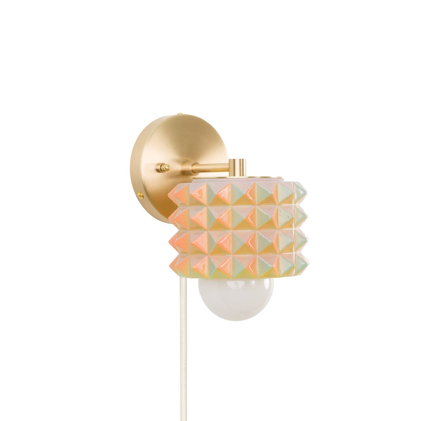 Prism Mini Solo Plug-In Sconce  | Modern Science Project + Color Cord Company