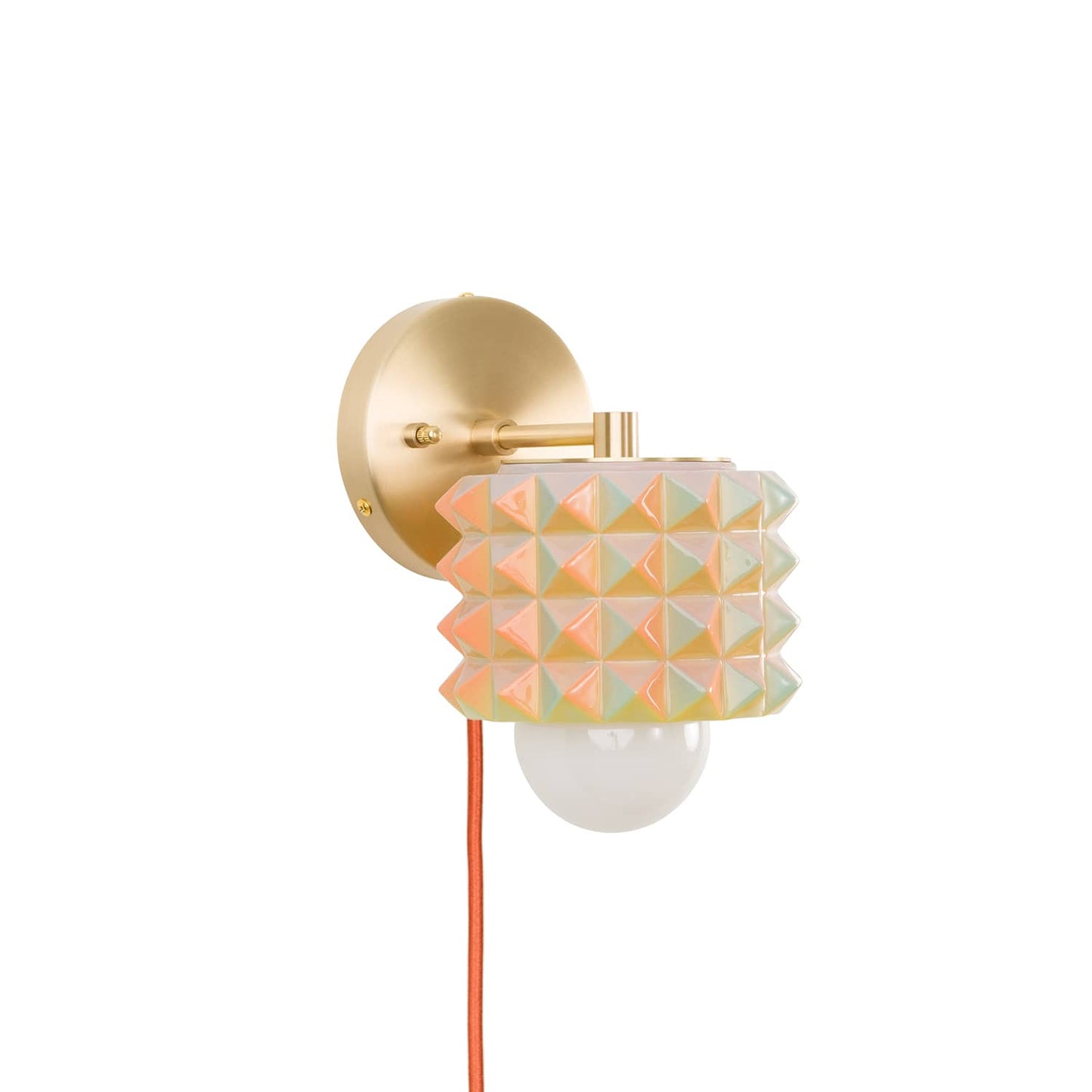 Prism Mini Solo Plug-In Sconce  | Modern Science Project + Color Cord Company