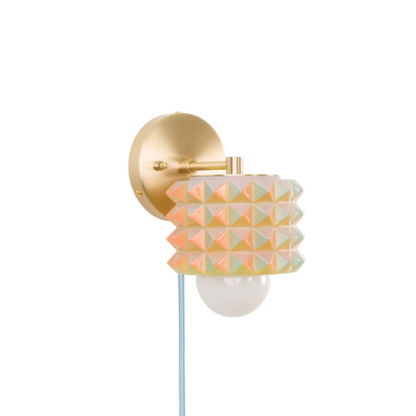 Prism Mini Solo Plug-In Sconce  | Modern Science Project + Color Cord Company