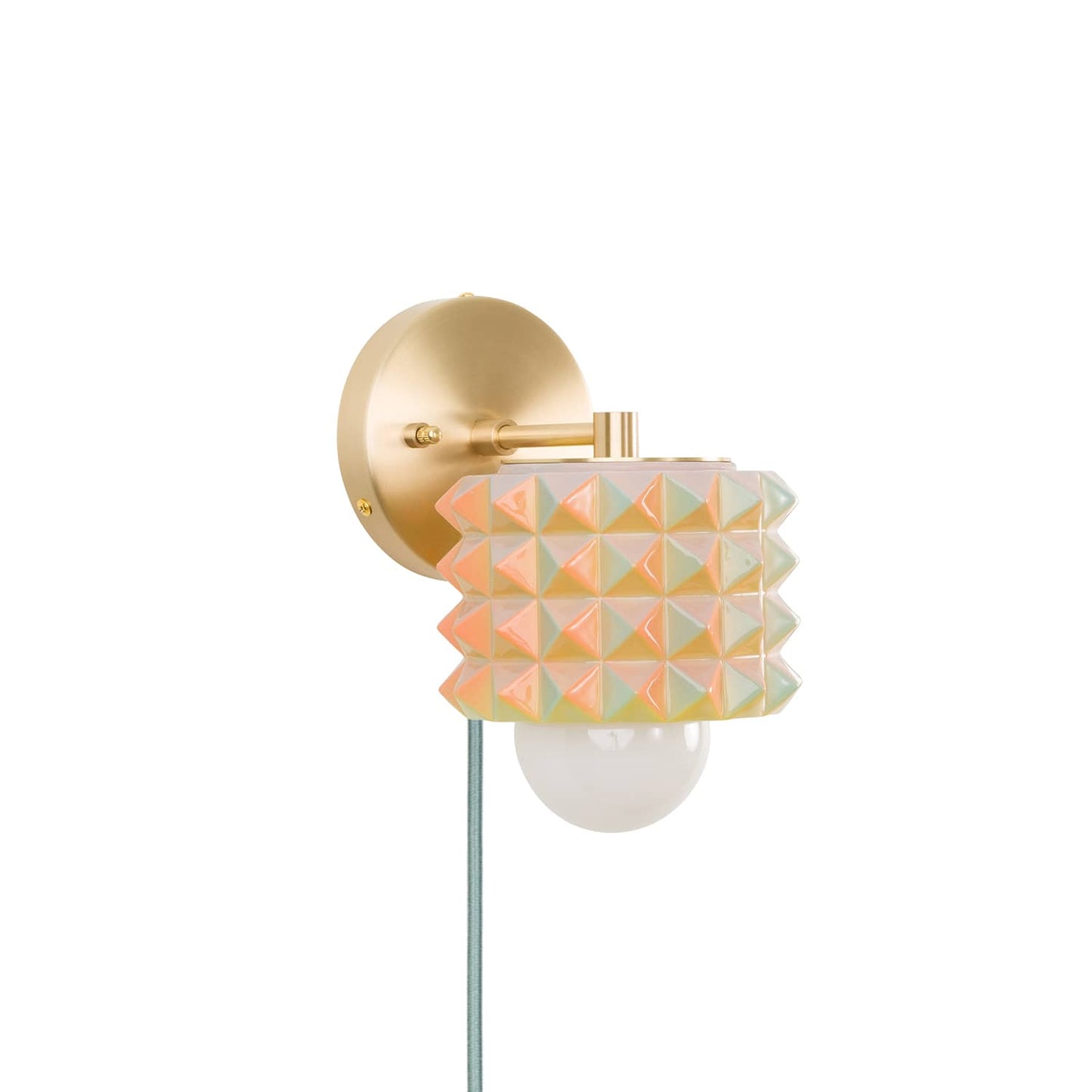 Prism Mini Solo Plug-In Sconce  | Modern Science Project + Color Cord Company