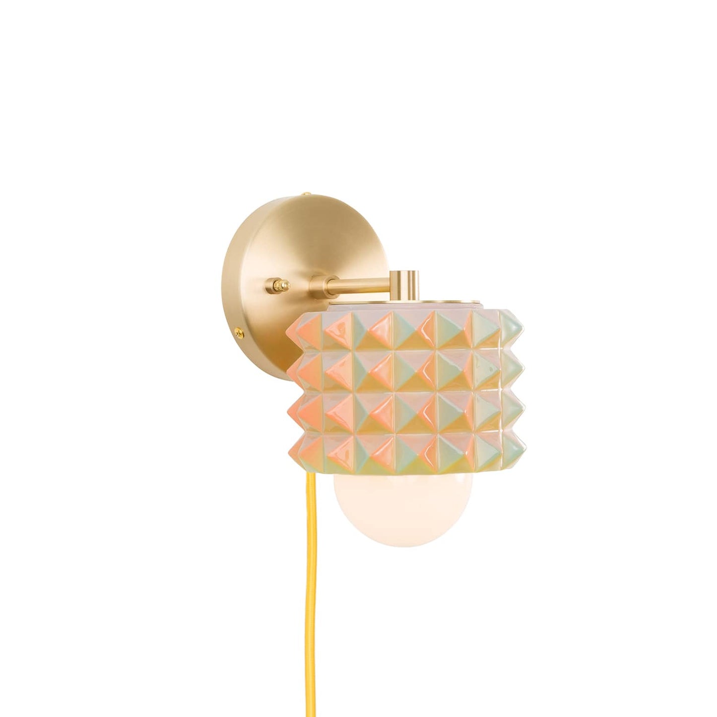 Prism Mini Solo Plug-In Sconce  | Modern Science Project + Color Cord Company