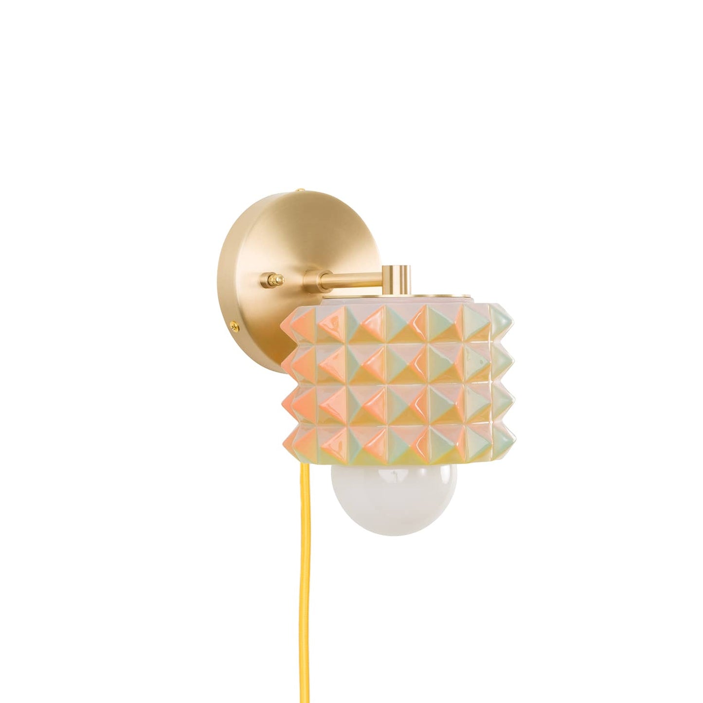 Prism Mini Solo Plug-In Sconce  | Modern Science Project + Color Cord Company