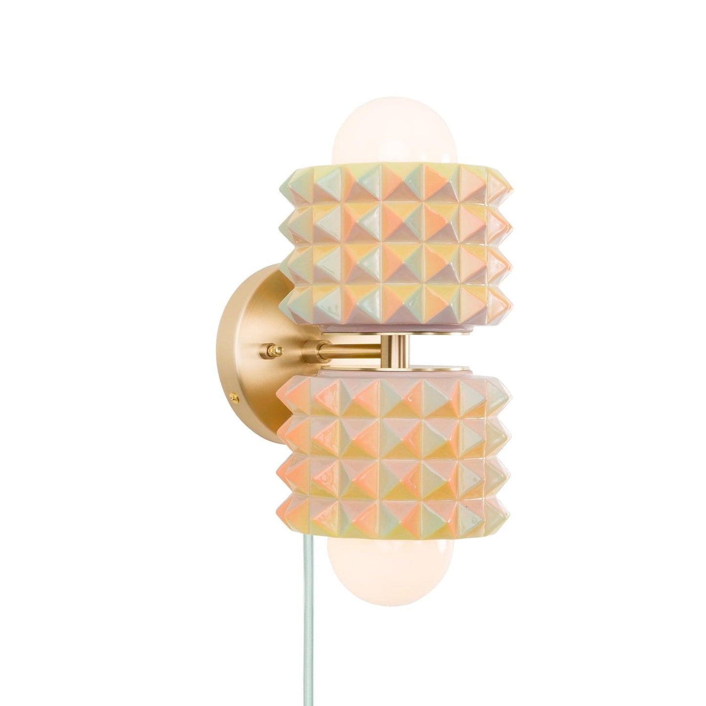 Prism Mini Duo Plug-In Sconce | Modern Science Project + Color Cord Company