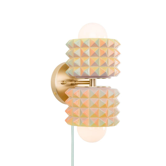 Prism Mini Duo Plug-In Sconce | Modern Science Project + Color Cord Company