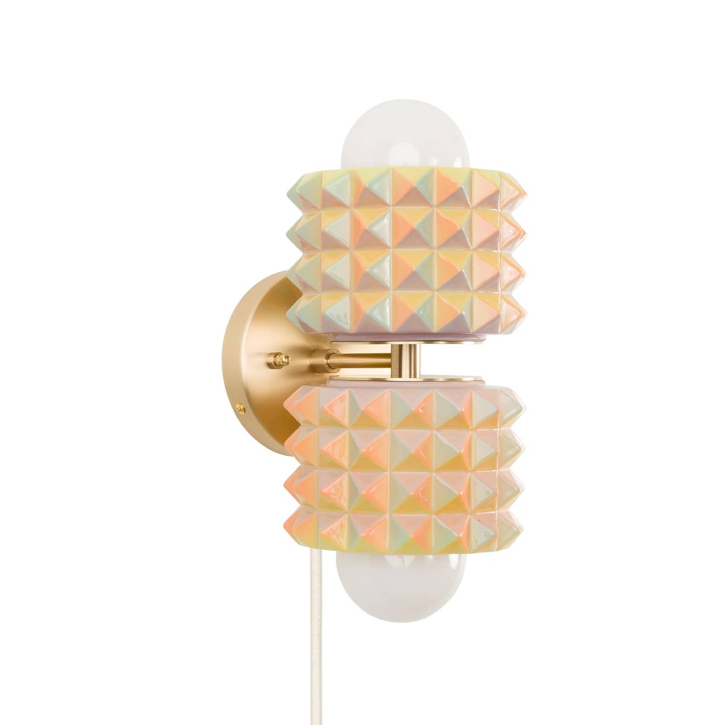 Prism Mini Duo Plug-In Sconce | Modern Science Project + Color Cord Company