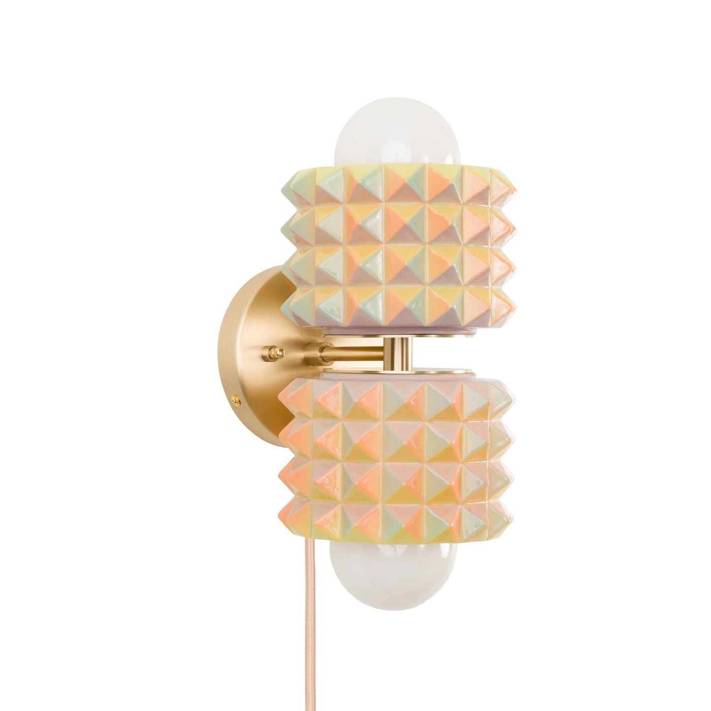 Prism Mini Duo Plug-In Sconce | Modern Science Project + Color Cord Company