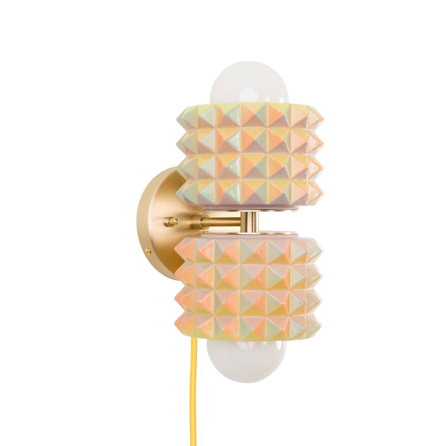 Prism Mini Duo Plug-In Sconce | Modern Science Project + Color Cord Company