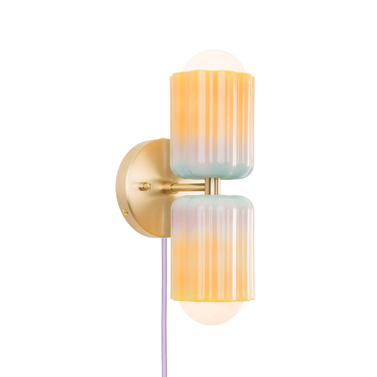 Smoothie Mini Duo Plug-In Sconce  | Modern Science Project + Color Cord Company