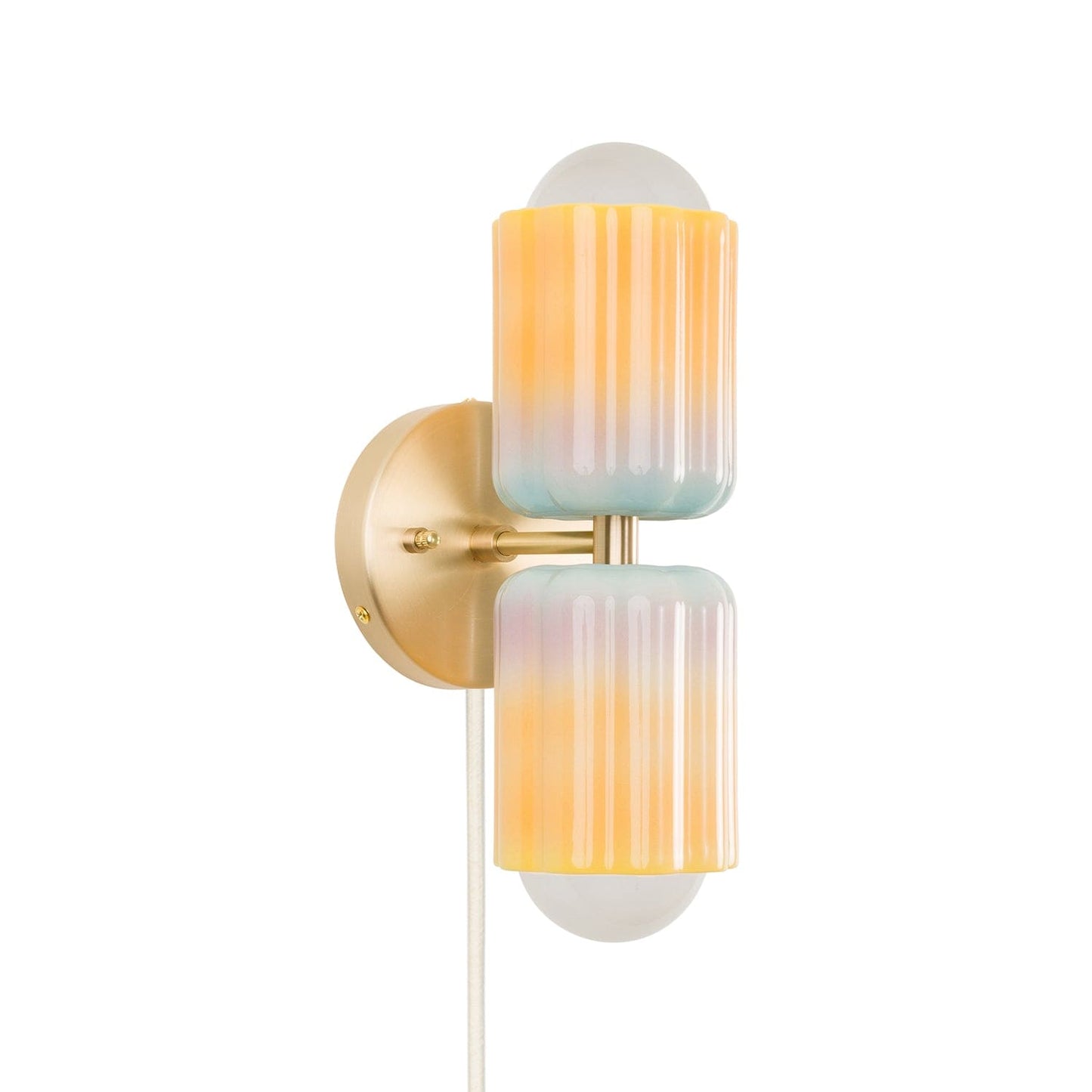 Smoothie Mini Duo Plug-In Sconce  | Modern Science Project + Color Cord Company