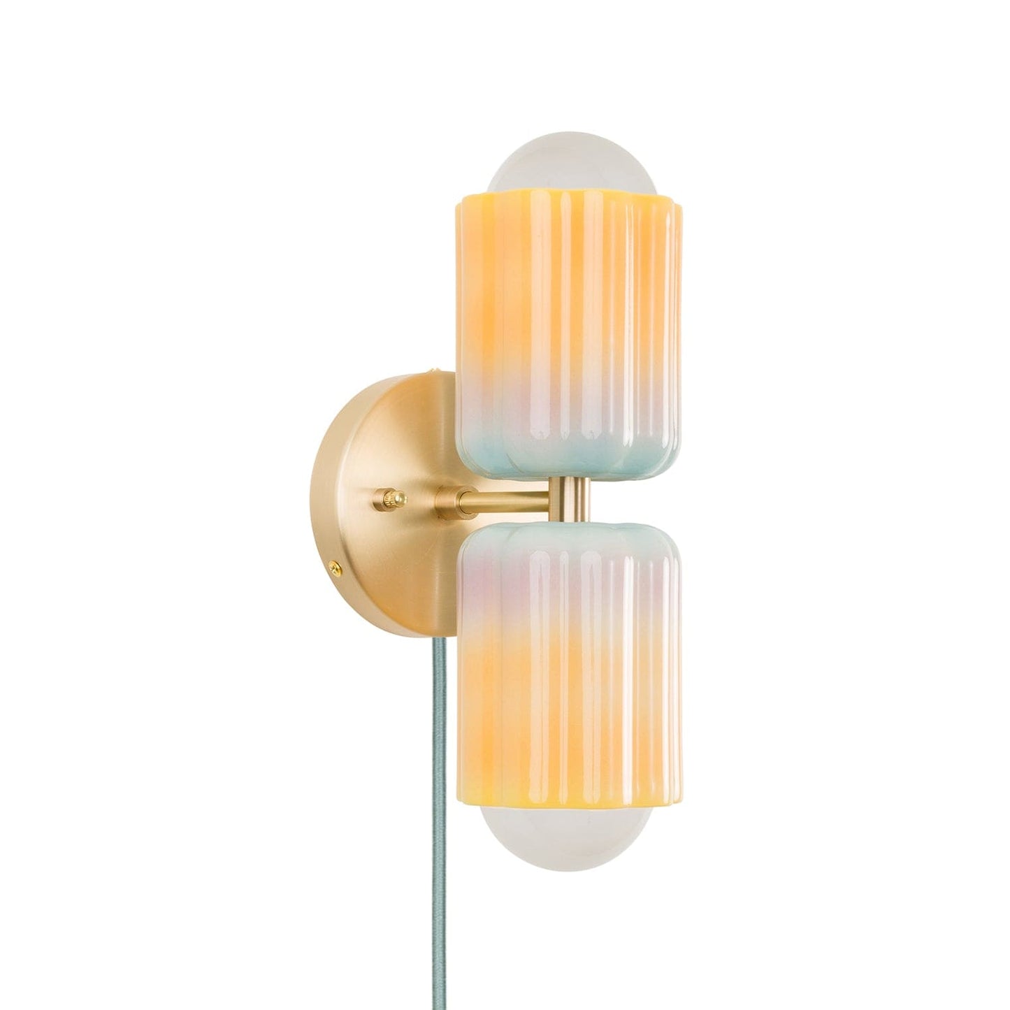 Smoothie Mini Duo Plug-In Sconce  | Modern Science Project + Color Cord Company