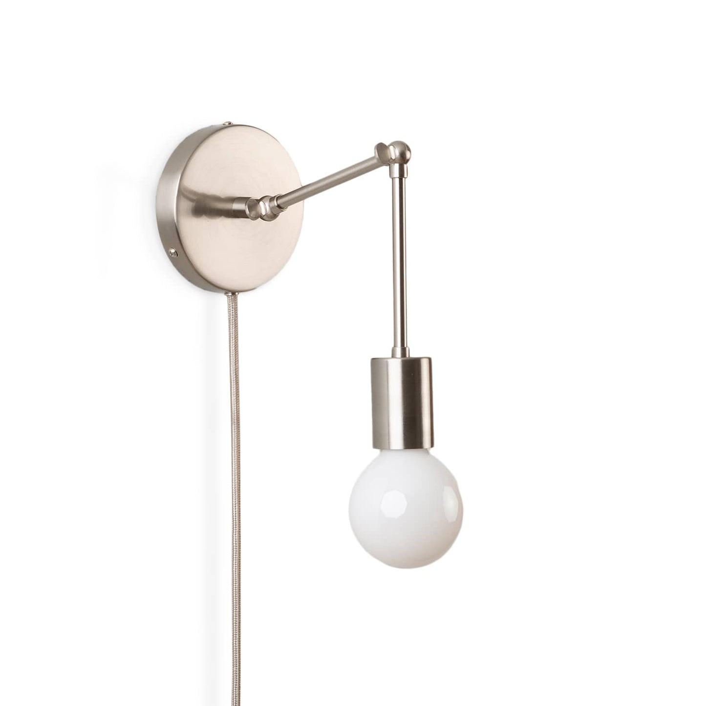 Hinge Plug-In Double Solo Sconce