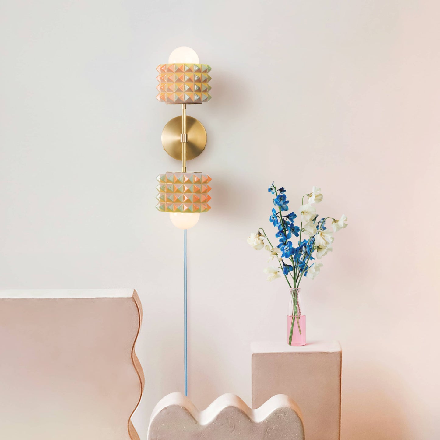 Prism Duo Plug-In Sconce | Modern Science Project + Color Cord Company