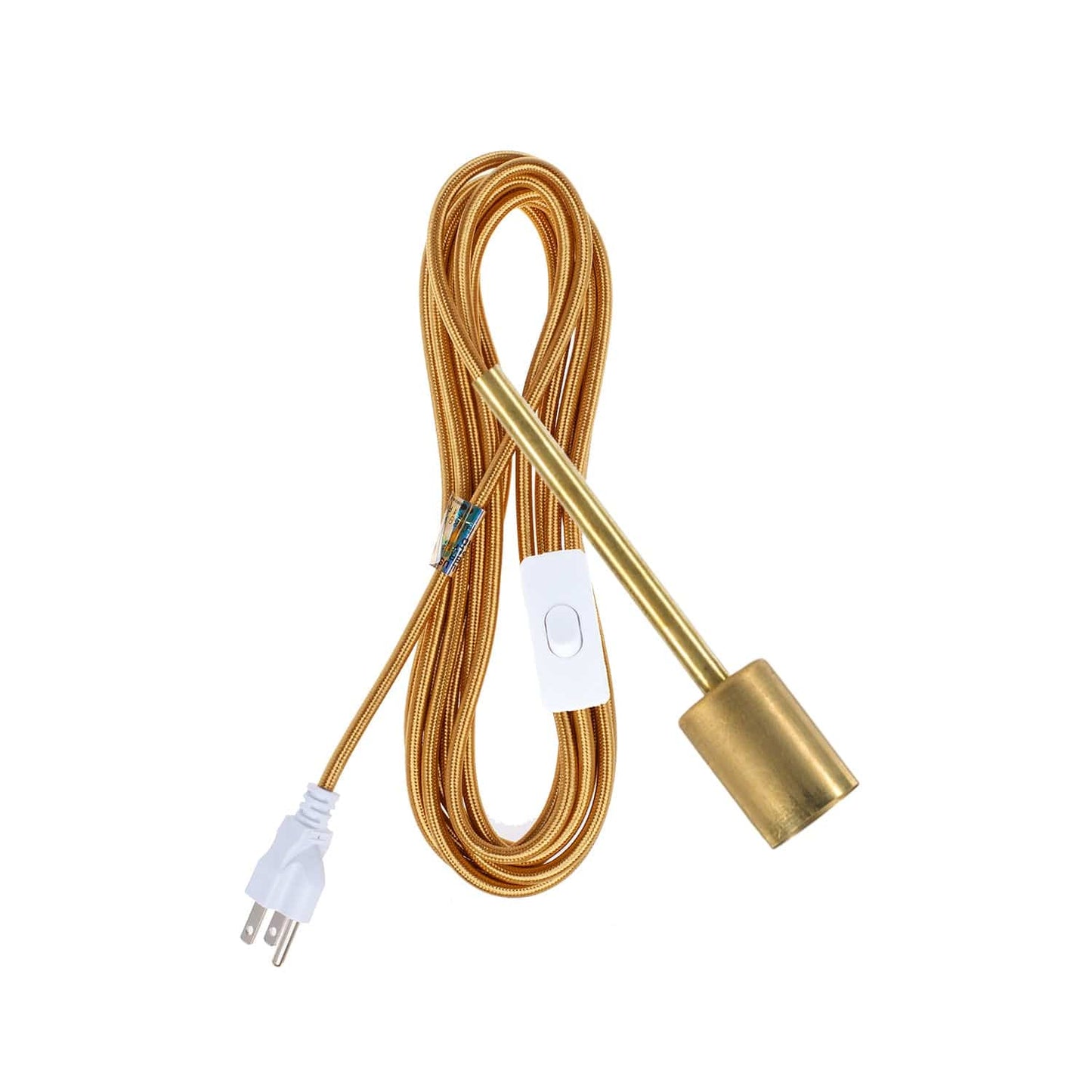 Pendulum Brass Chroma Plug-In Cord Set