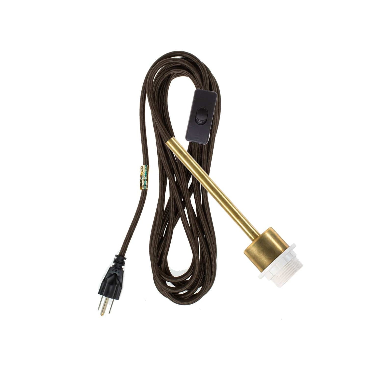 Pendulum Shade Ready Brass Chroma Plug-In Cord Set