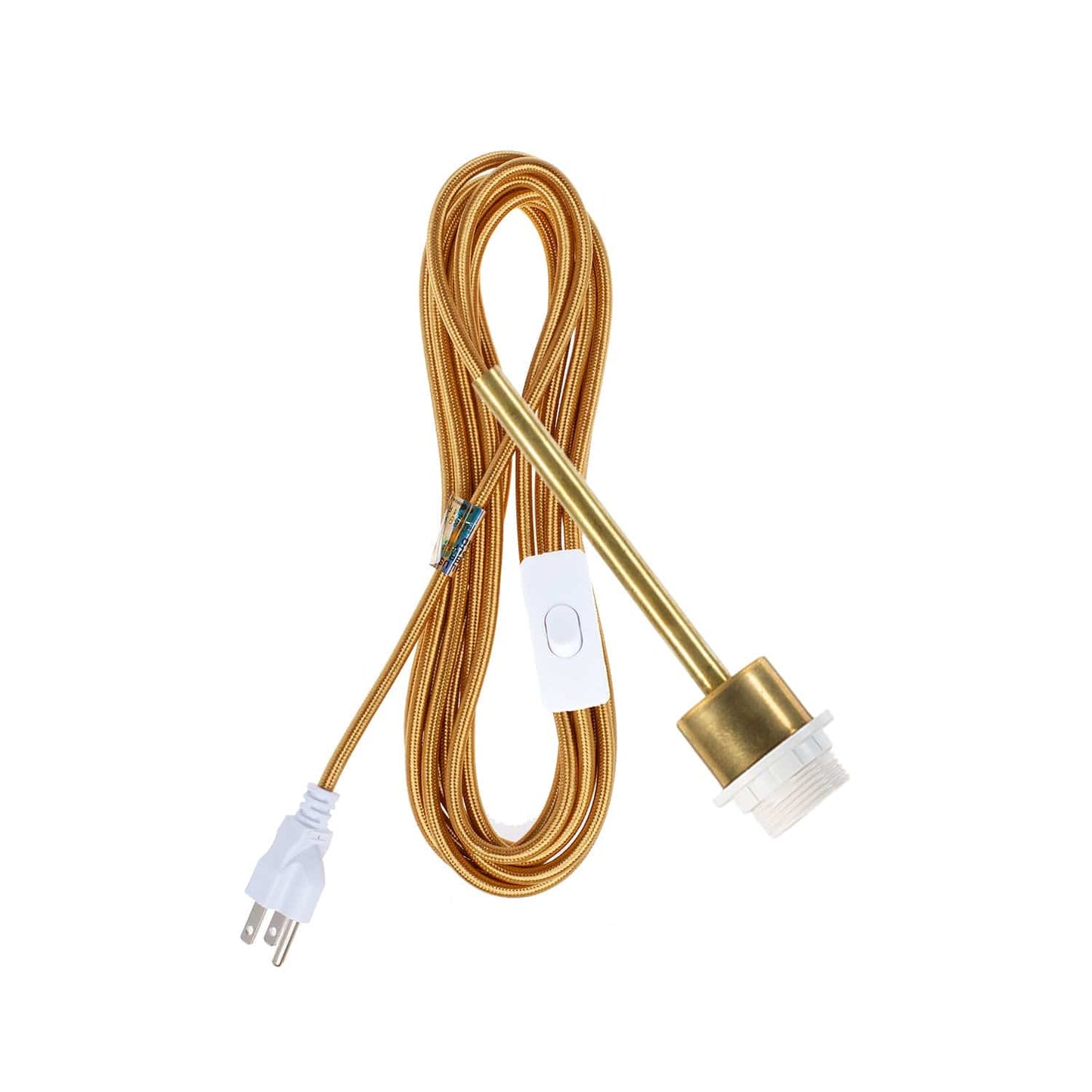 Pendulum Shade Ready Brass Chroma Plug-In Cord Set