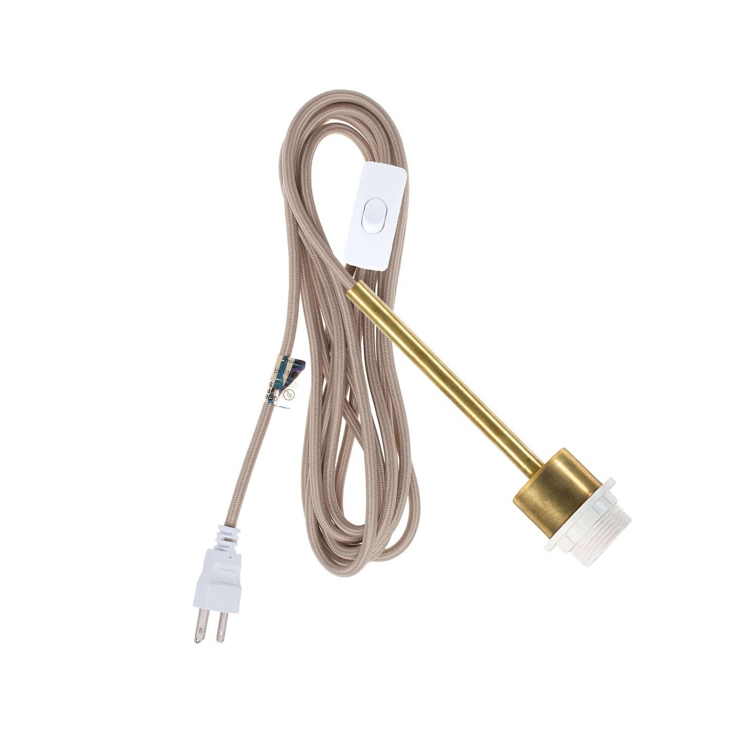 Pendulum Shade Ready Brass Chroma Plug-In Cord Set