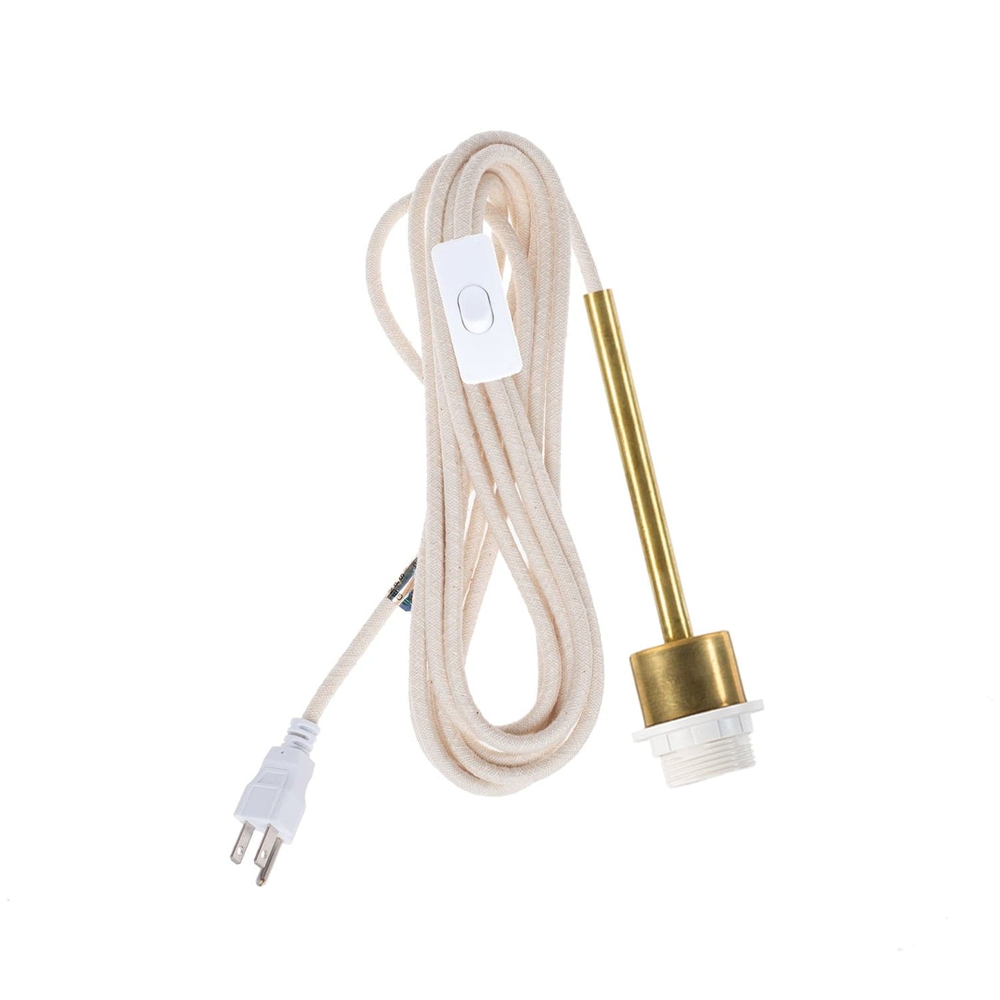 Pendulum Shade Ready Brass Chroma Plug-In Cord Set