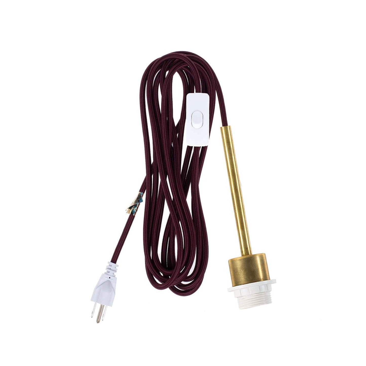 Pendulum Shade Ready Brass Chroma Plug-In Cord Set