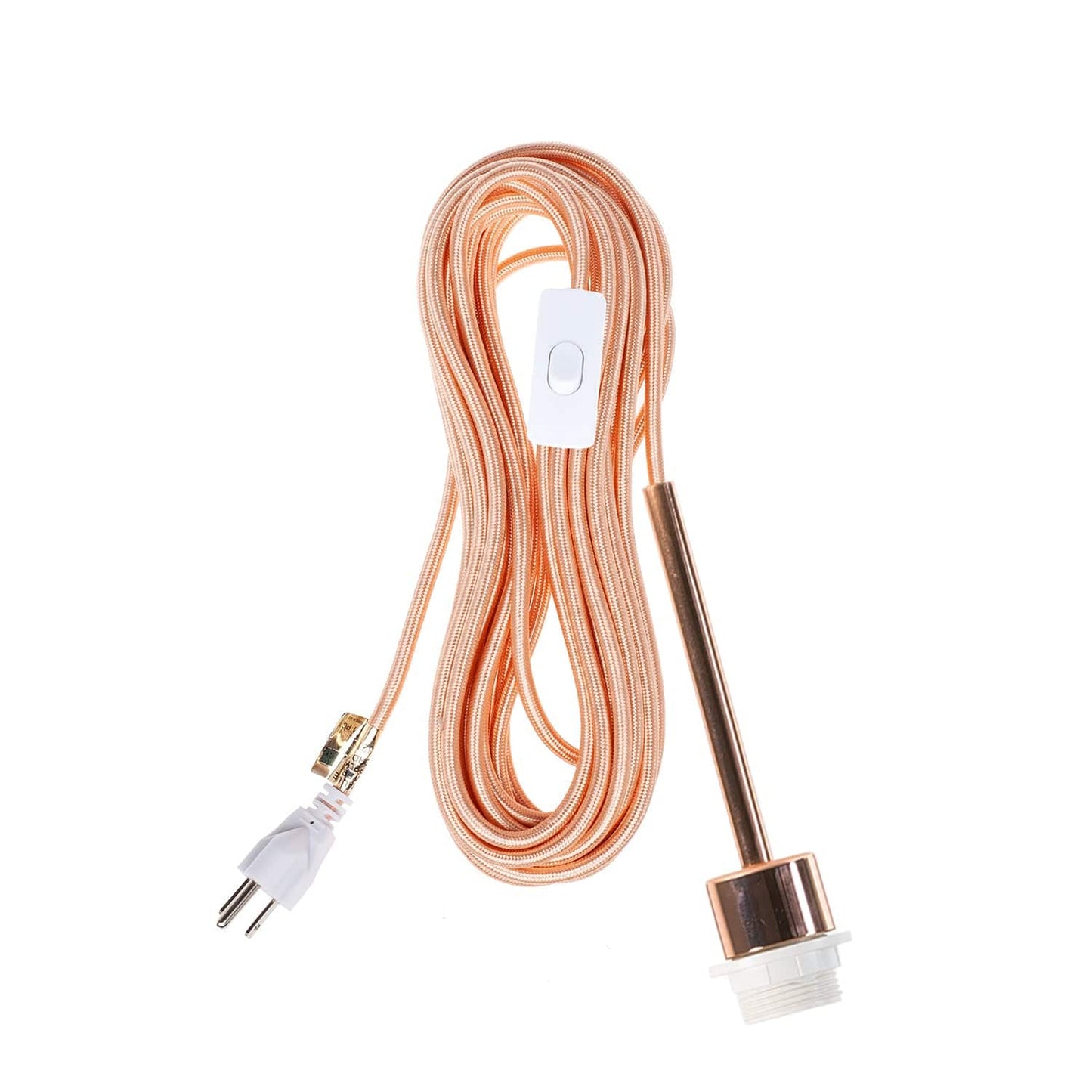 Pendulum Shade Ready Polished Copper Chroma Plug-In Cord Set