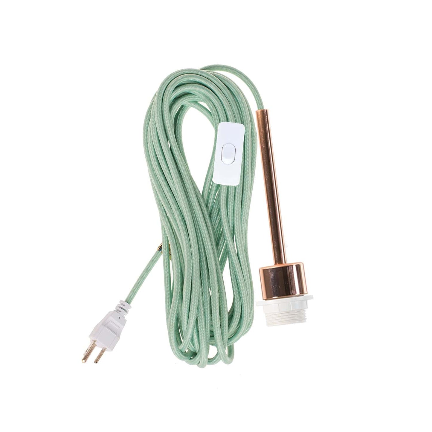 Pendulum Shade Ready Polished Copper Chroma Plug-In Cord Set