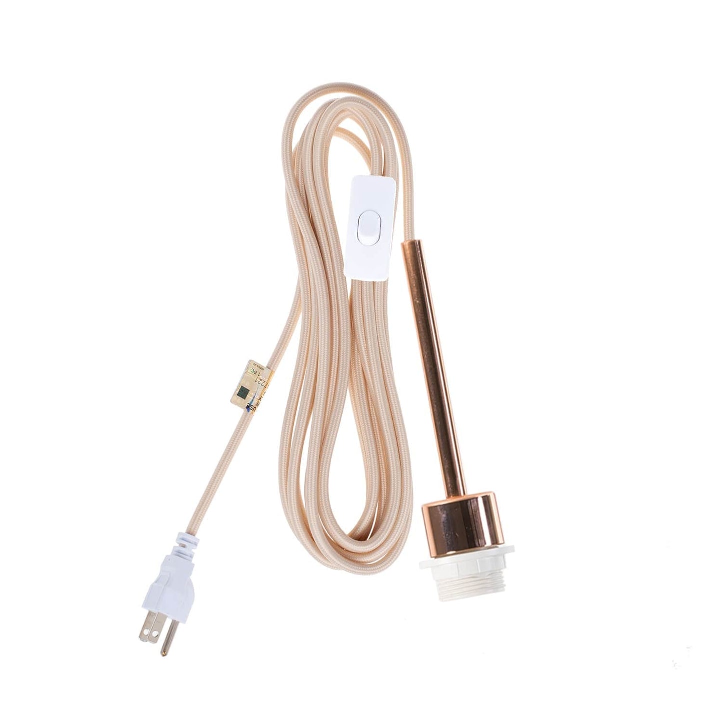 Pendulum Shade Ready Polished Copper Chroma Plug-In Cord Set