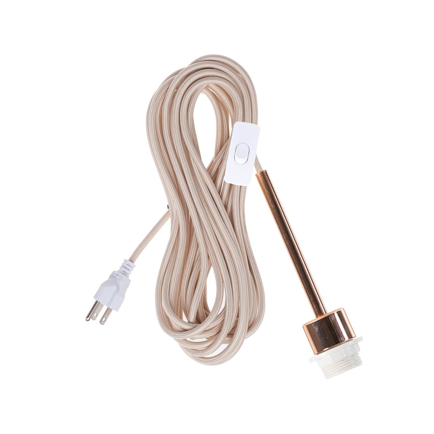 Pendulum Shade Ready Polished Copper Chroma Plug-In Cord Set