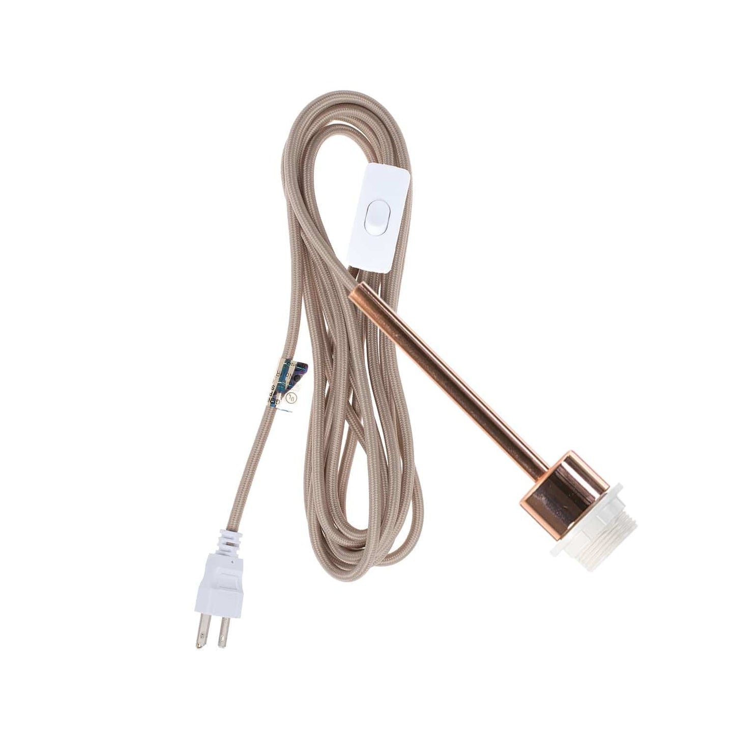 Pendulum Shade Ready Polished Copper Chroma Plug-In Cord Set