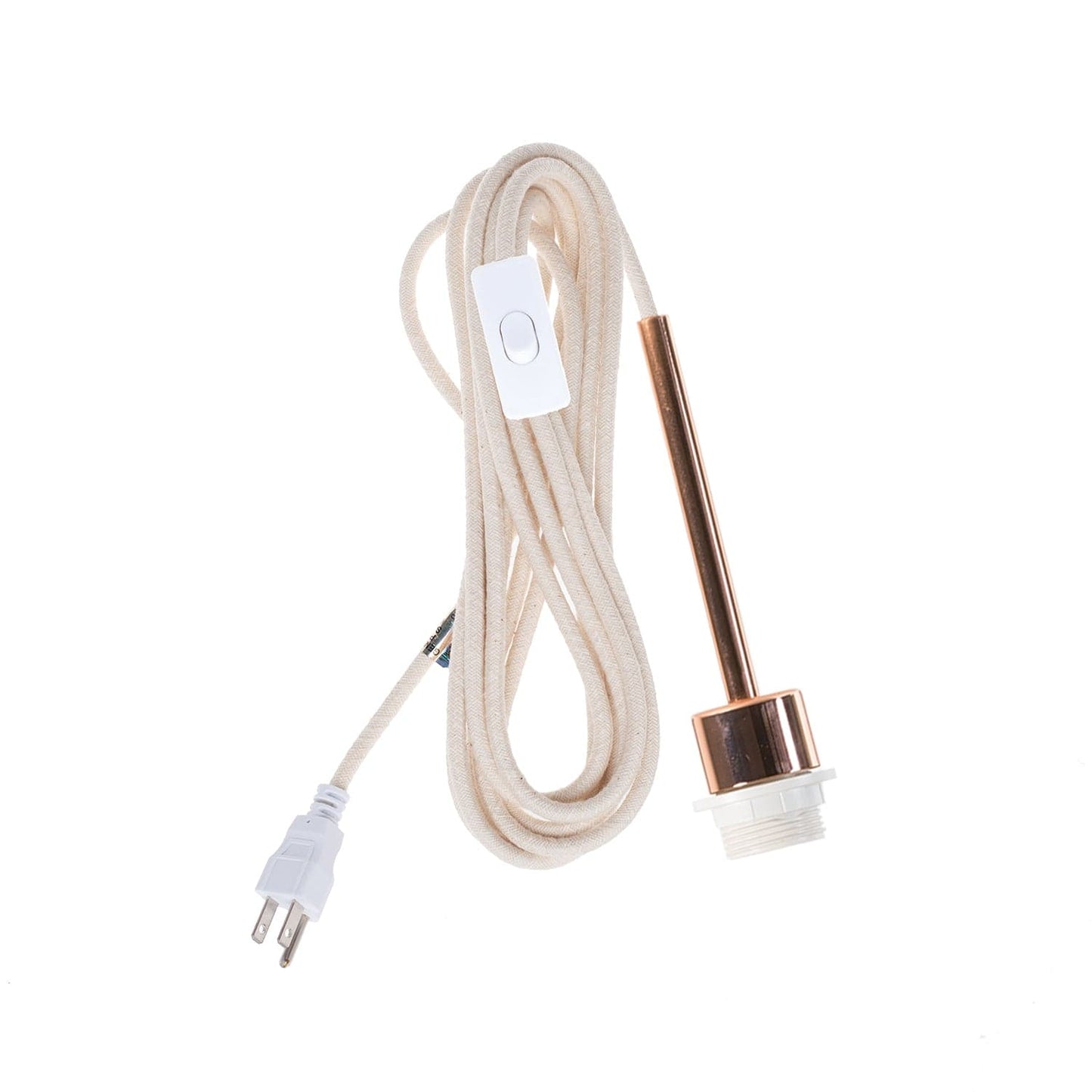 Pendulum Shade Ready Polished Copper Chroma Plug-In Cord Set