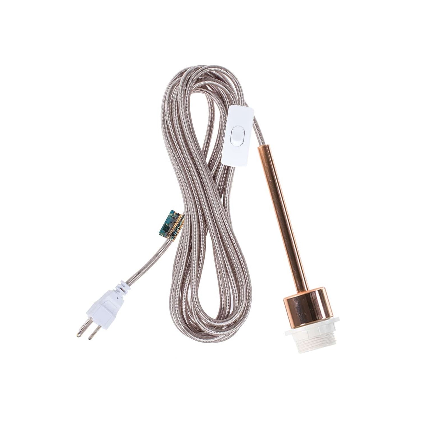 Pendulum Shade Ready Polished Copper Chroma Plug-In Cord Set