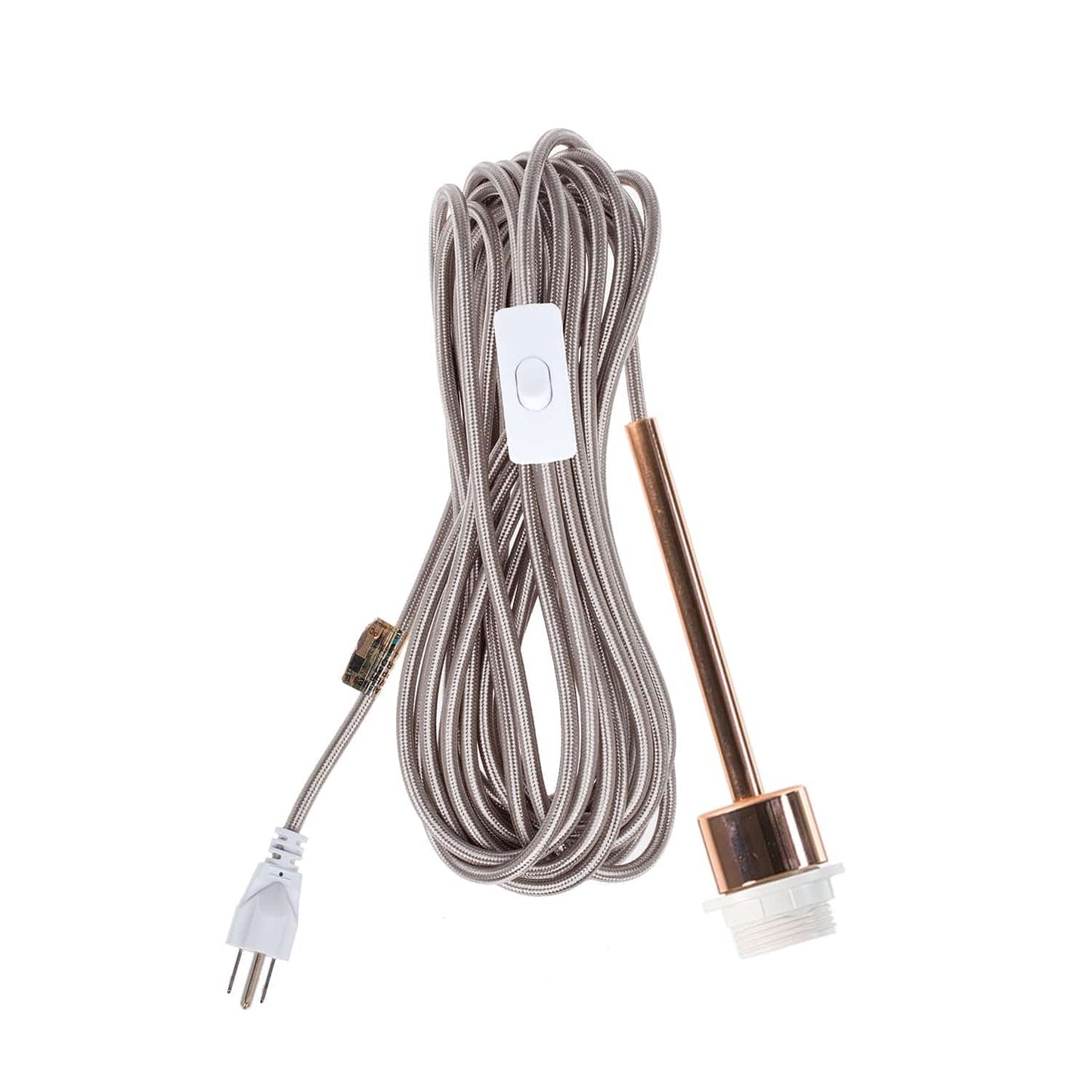 Pendulum Shade Ready Polished Copper Chroma Plug-In Cord Set