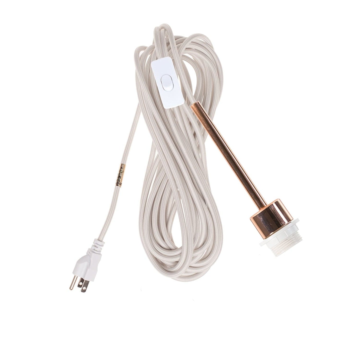 Pendulum Shade Ready Polished Copper Chroma Plug-In Cord Set