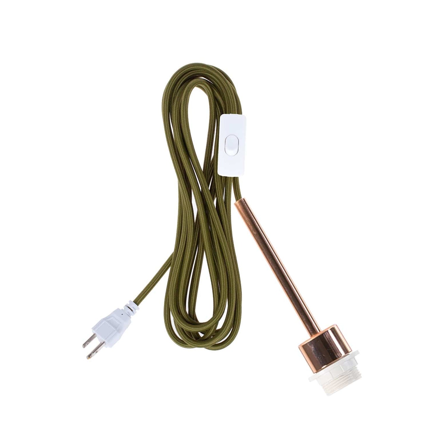 Pendulum Shade Ready Polished Copper Chroma Plug-In Cord Set