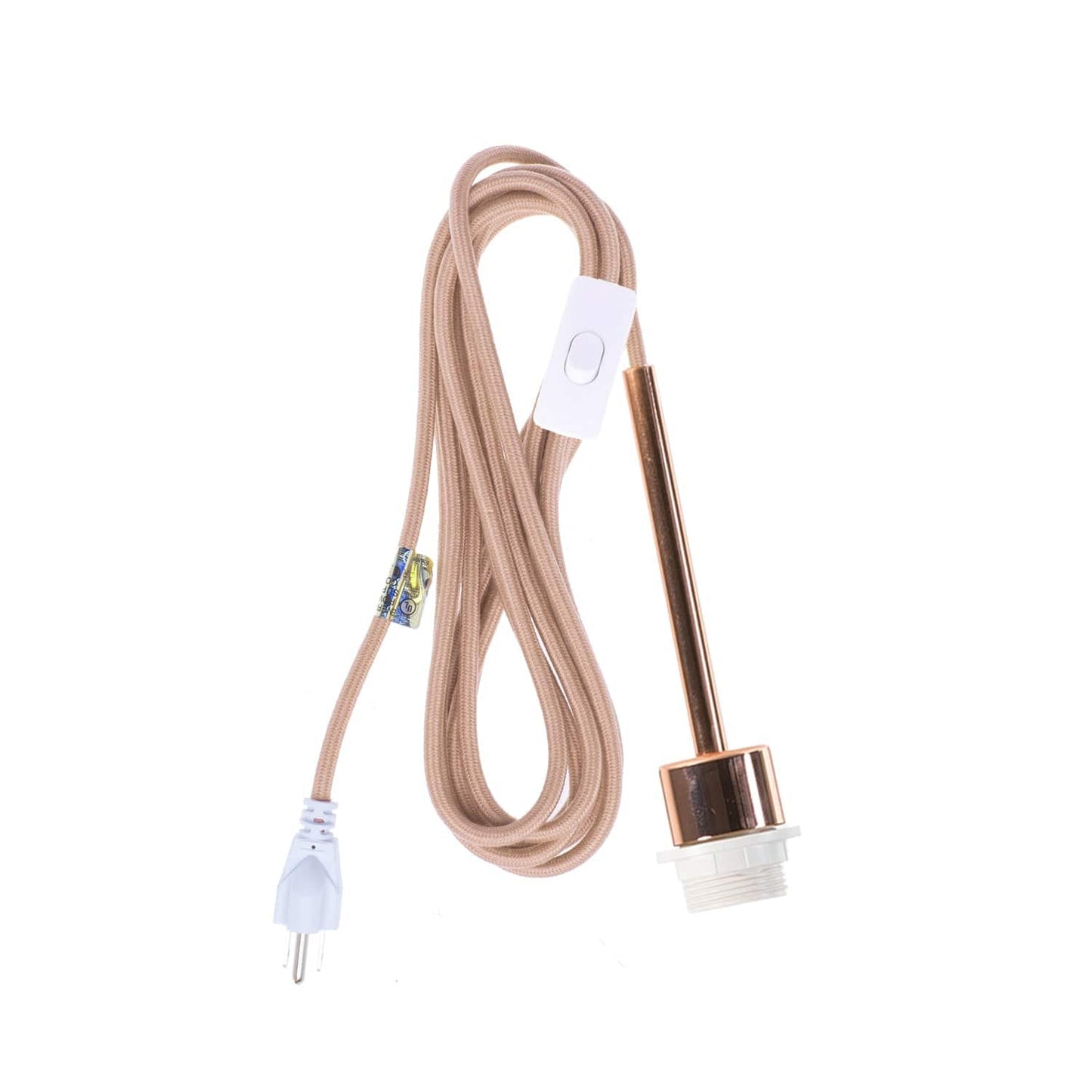 Pendulum Shade Ready Polished Copper Chroma Plug-In Cord Set