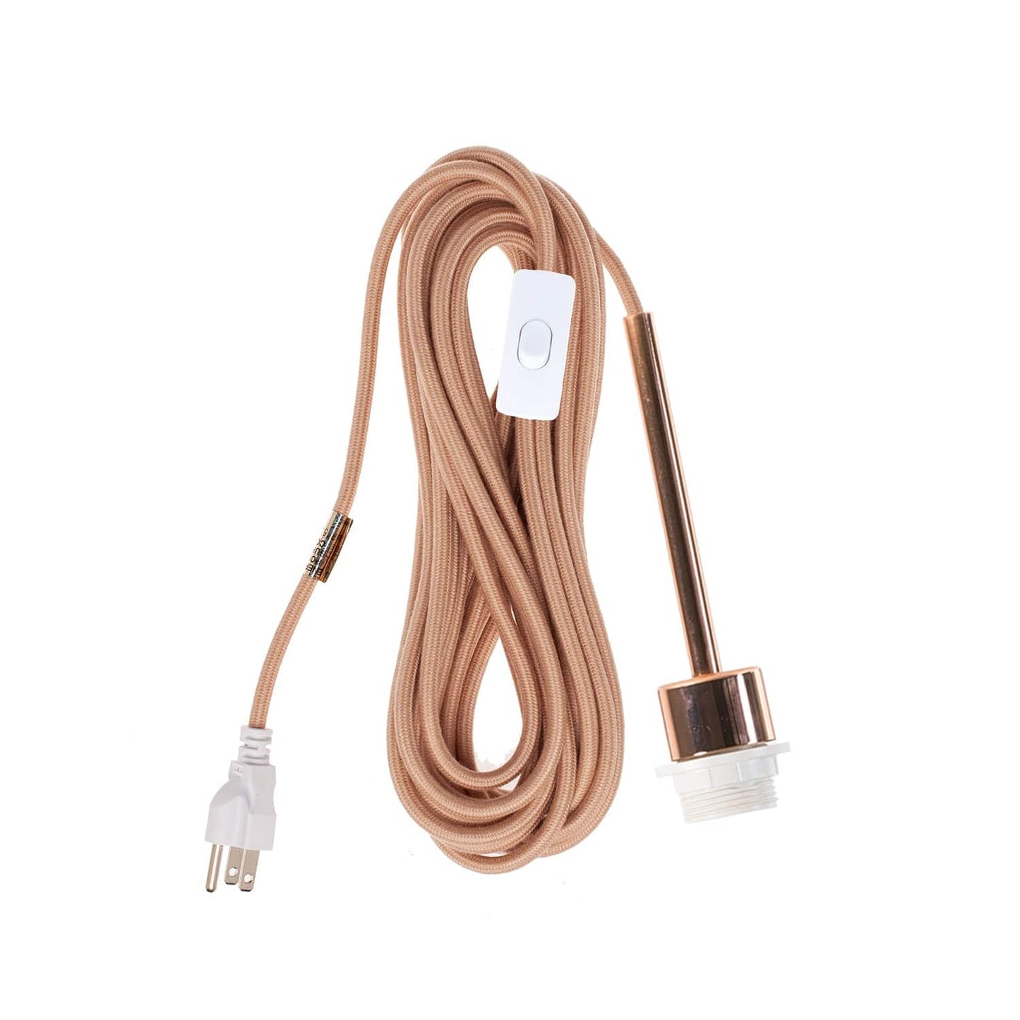 Pendulum Shade Ready Polished Copper Chroma Plug-In Cord Set