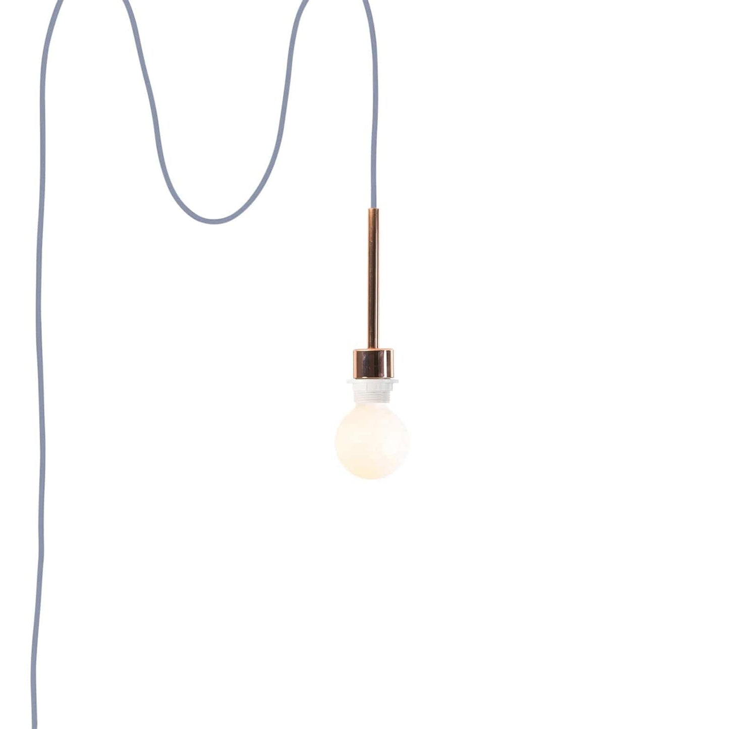 Pendulum Shade Ready Polished Copper Chroma Plug-In Cord Set