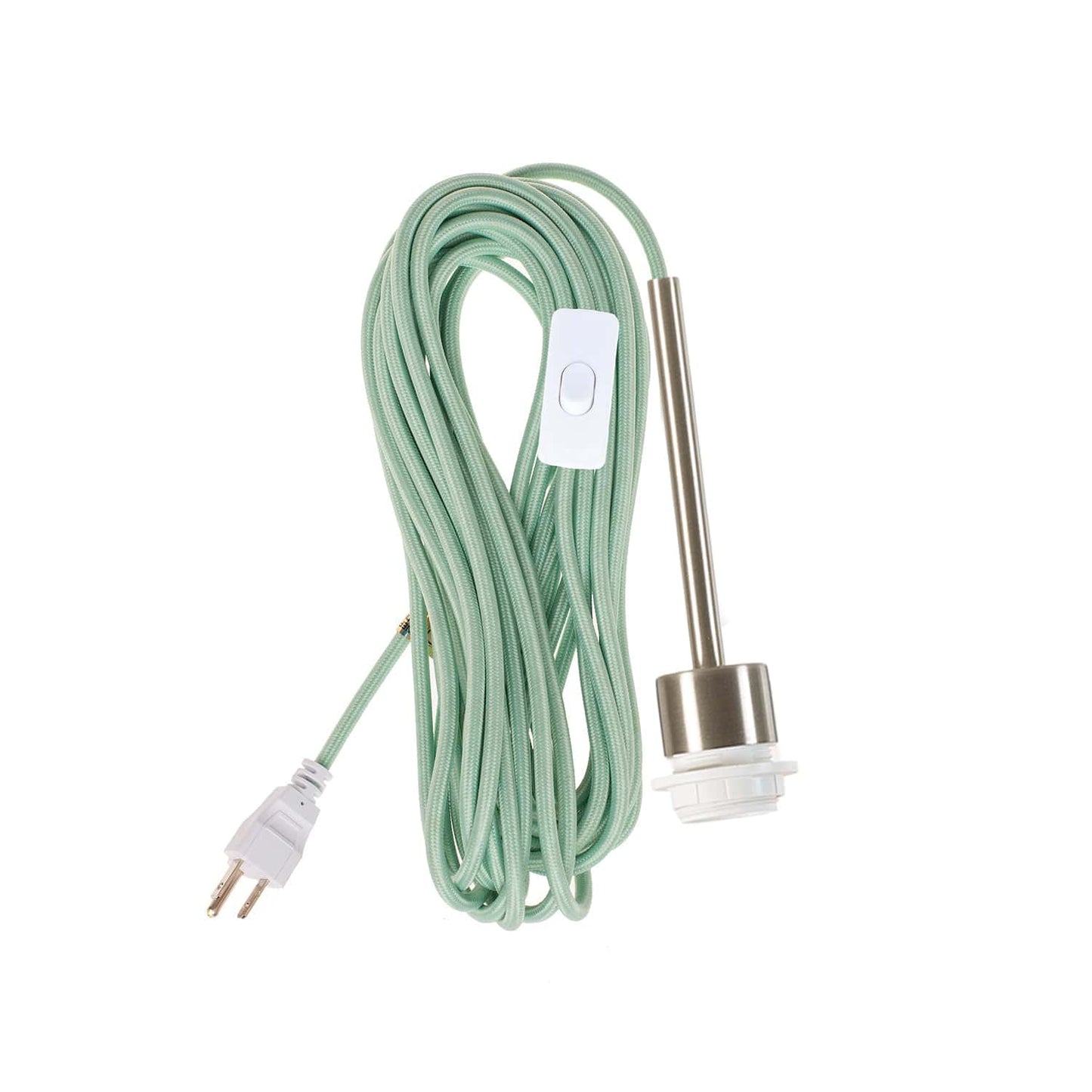 Pendulum Shade Ready Brushed Nickel Chroma Plug-In Cord Set